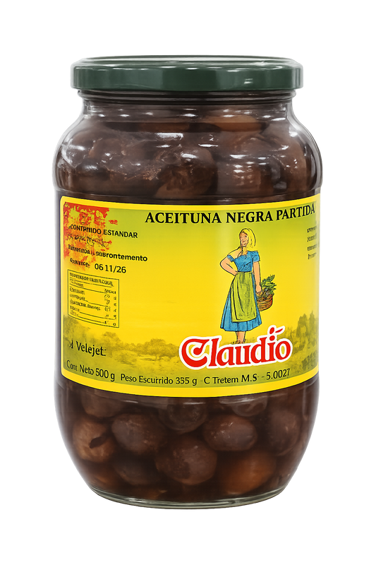 Măsline Negre Claudio – 800 ml.