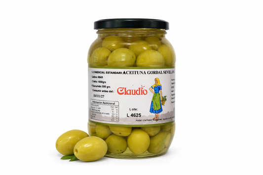 Masline verzi Gordal Sevillana Claudio 1000g – masline spaniole premium