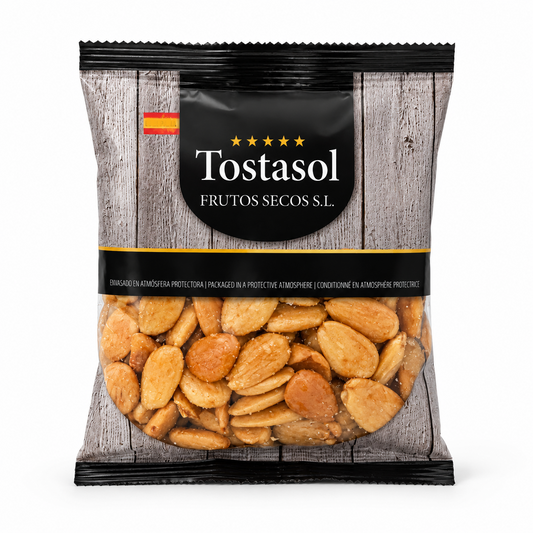 Pachet de migdale decojite prăjite și sărate Tostasol, 150 g