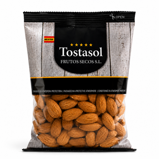 Pachet de migdale crude cu pieliță Tostasol, 150 g